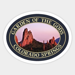 Sunset at Garden of the Gods in Colorado Springs, Colorado Sticker